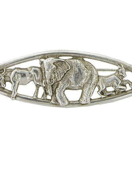 Antiquities Couture Scythian Ox, Elephant And Goat Animal Brooch