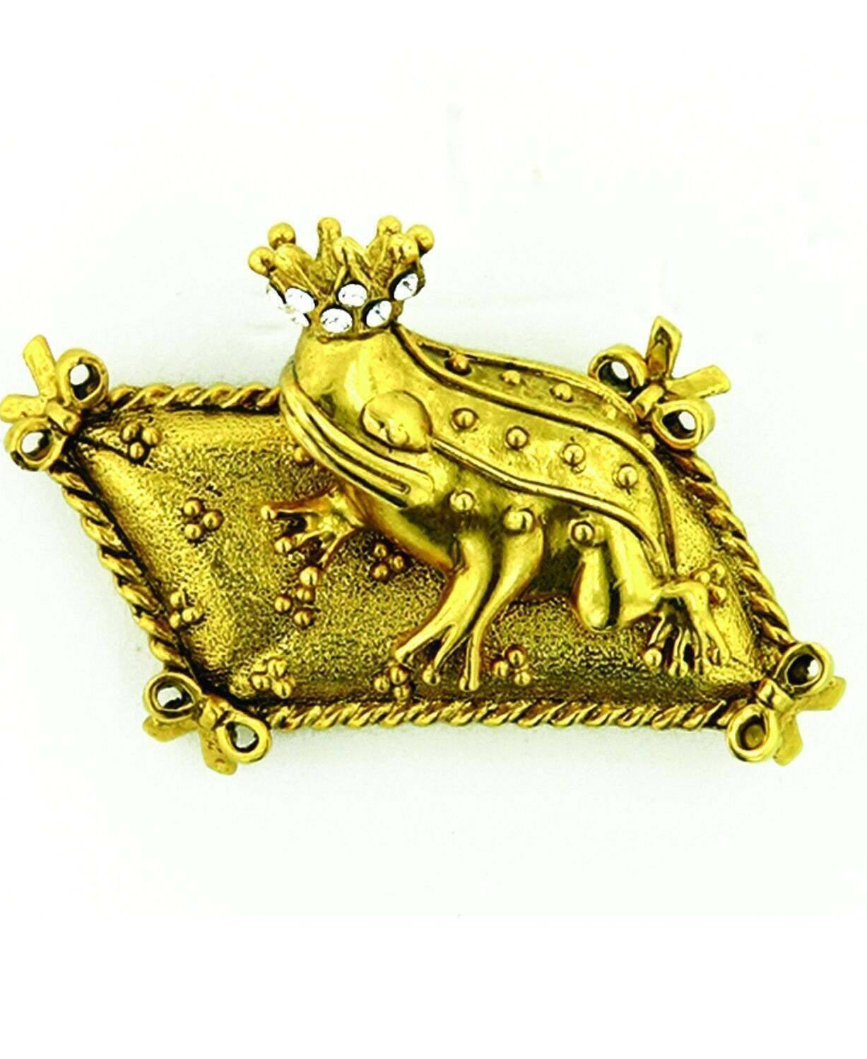 Antiquities Couture Crowning Glory Prince Charming Frog Pin