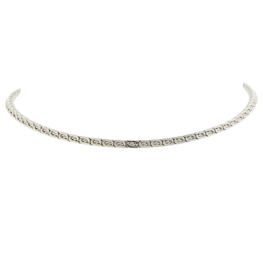 Silver Tone 2.15Mm Box Chain Necklace 16 Inch