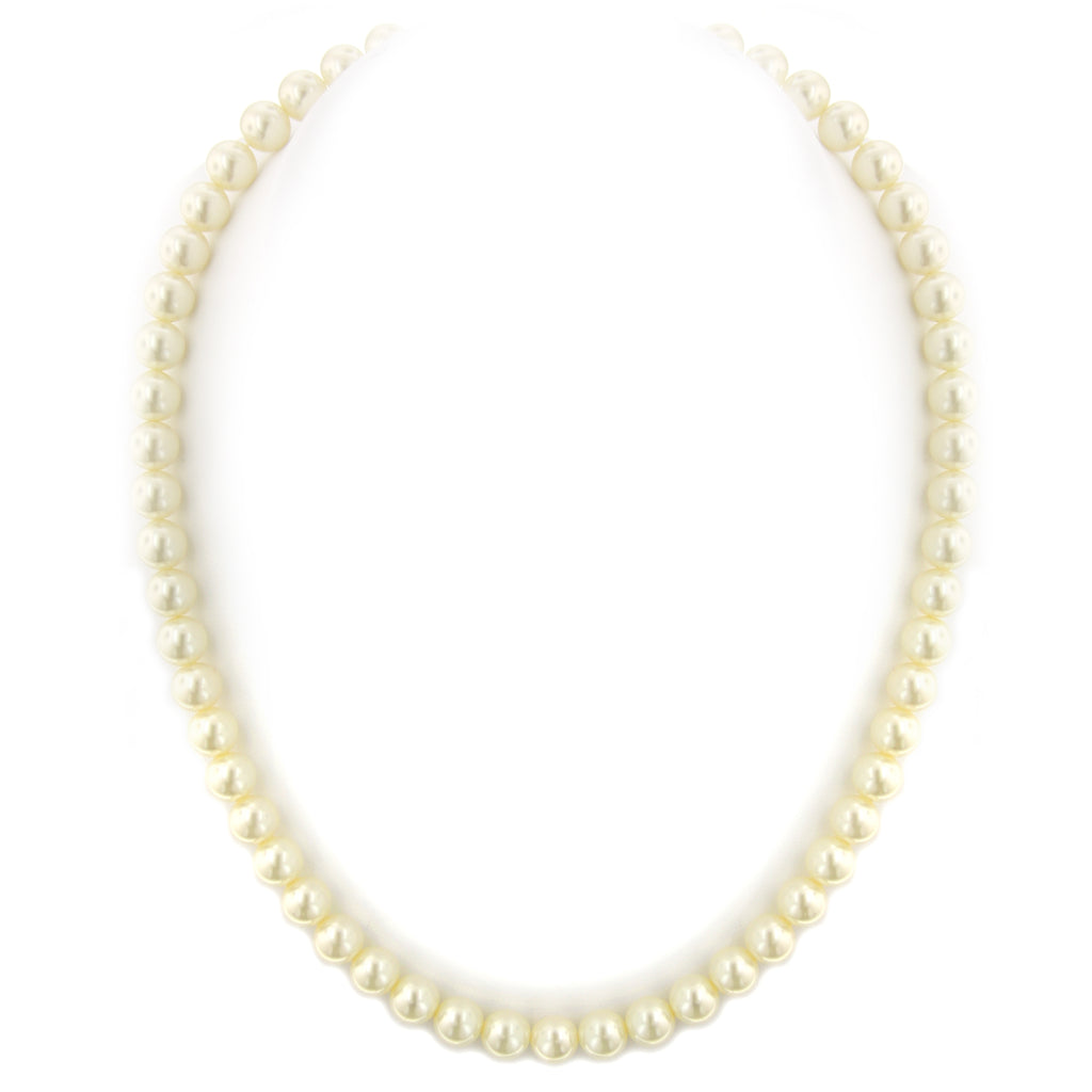 Classic 18" 8mm Faux Pearl Necklace