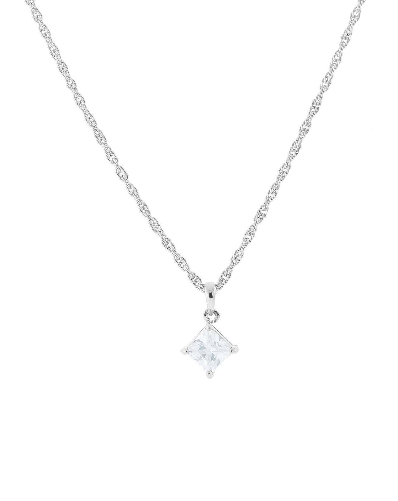 1928 Jewelry Cubic Zirconia Pendant Necklace 16" + 3" Extender