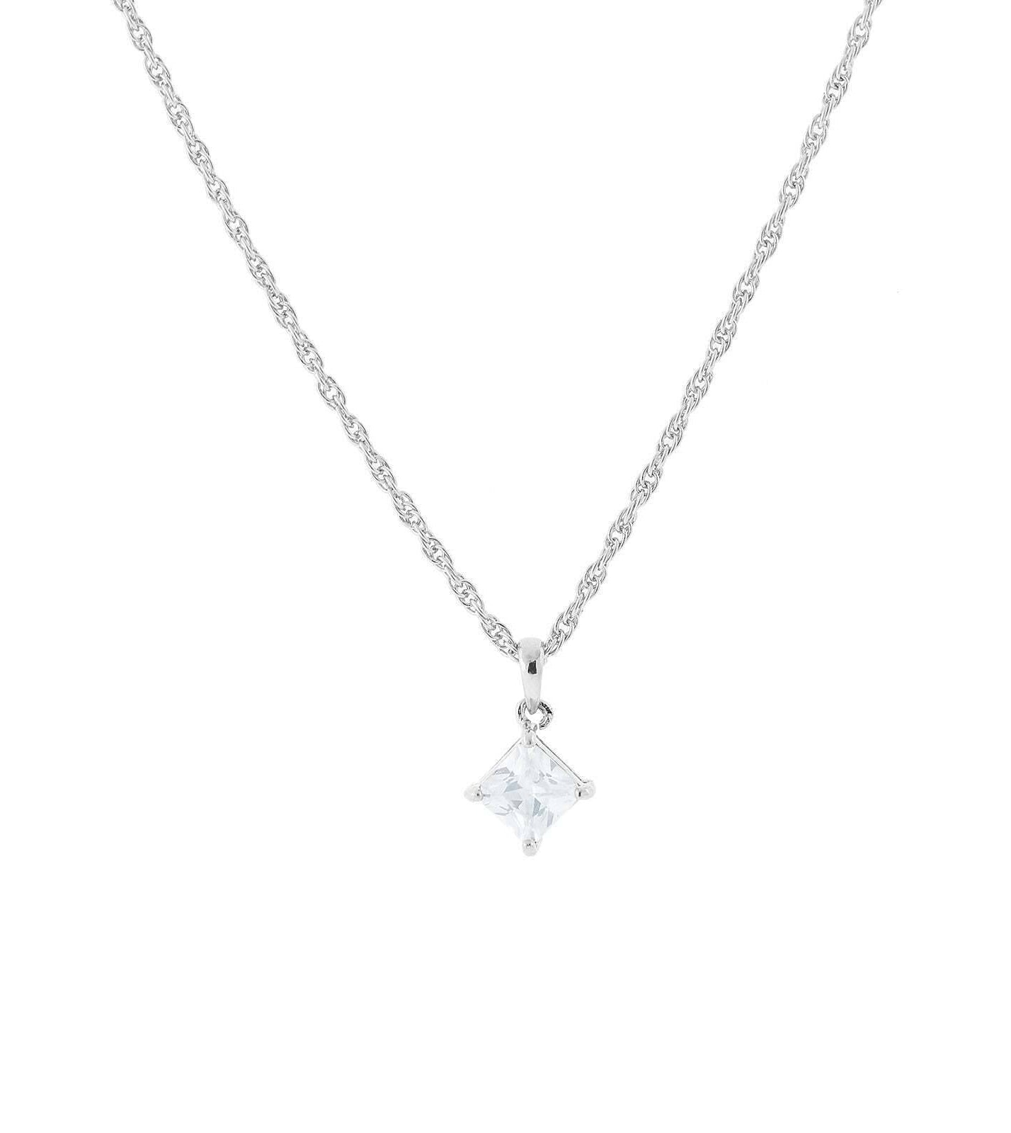 1928 Jewelry Cubic Zirconia Pendant Necklace 16" + 3" Extender