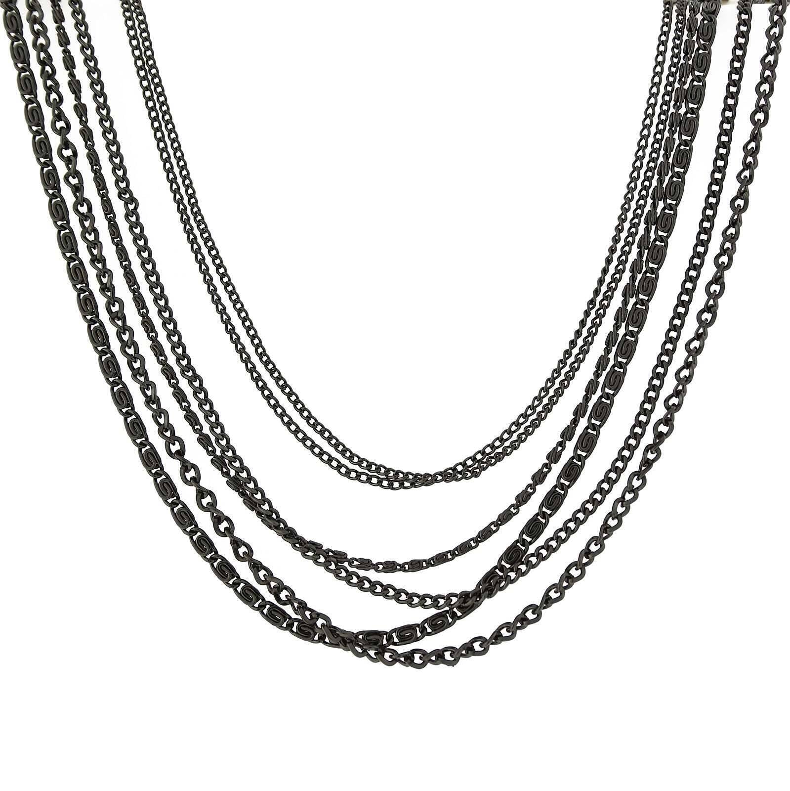 2028 Jewelry Luxe Layered Multi-Chain Necklace 16" + 3" Extender