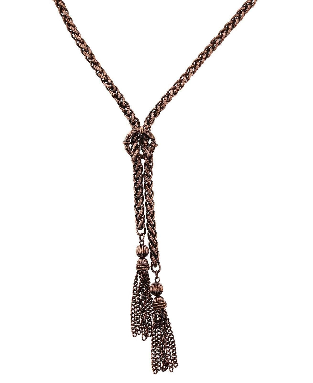 2028 Jewelry Rope Tassel Necklace 27"