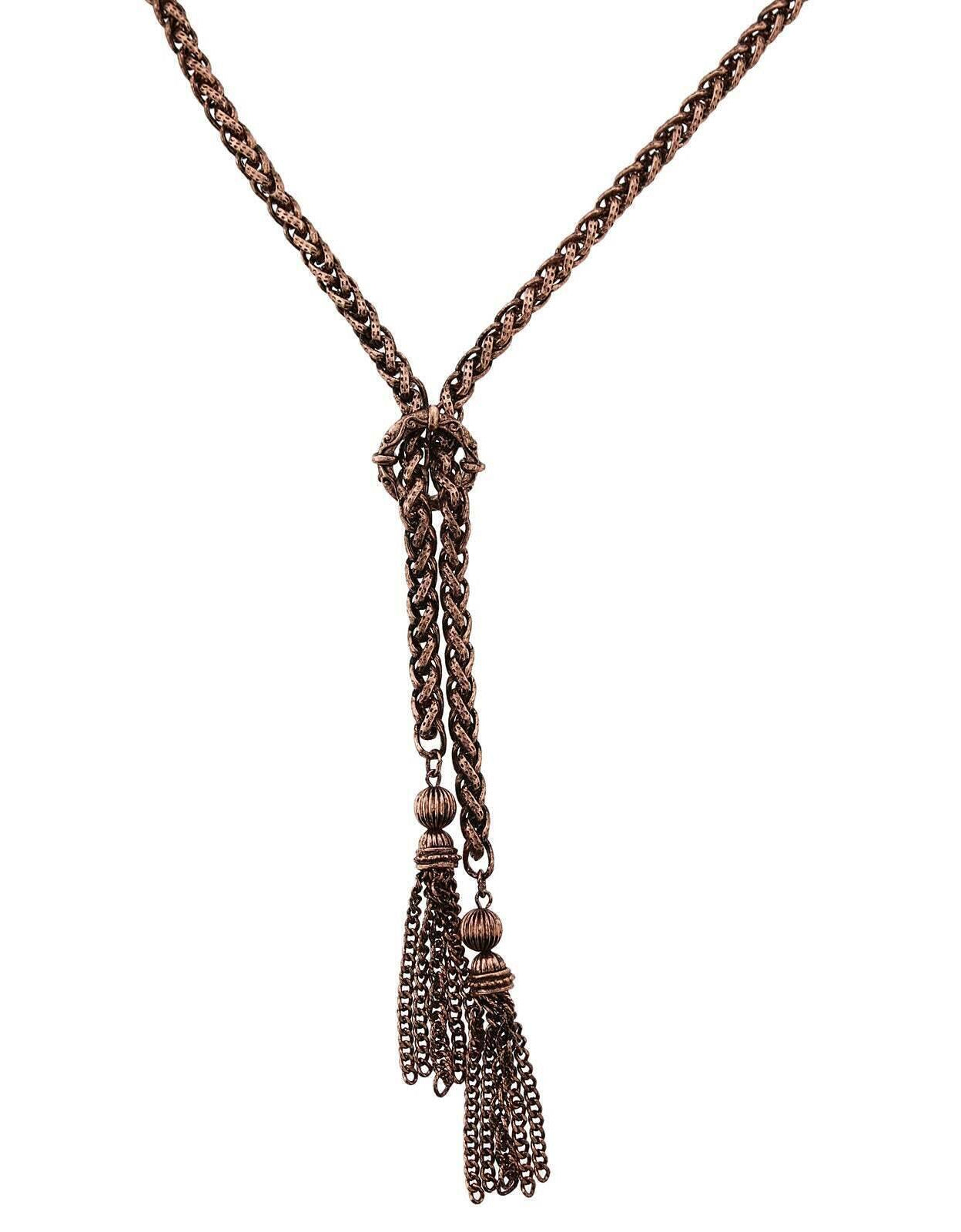 2028 Jewelry Rope Tassel Necklace 27"
