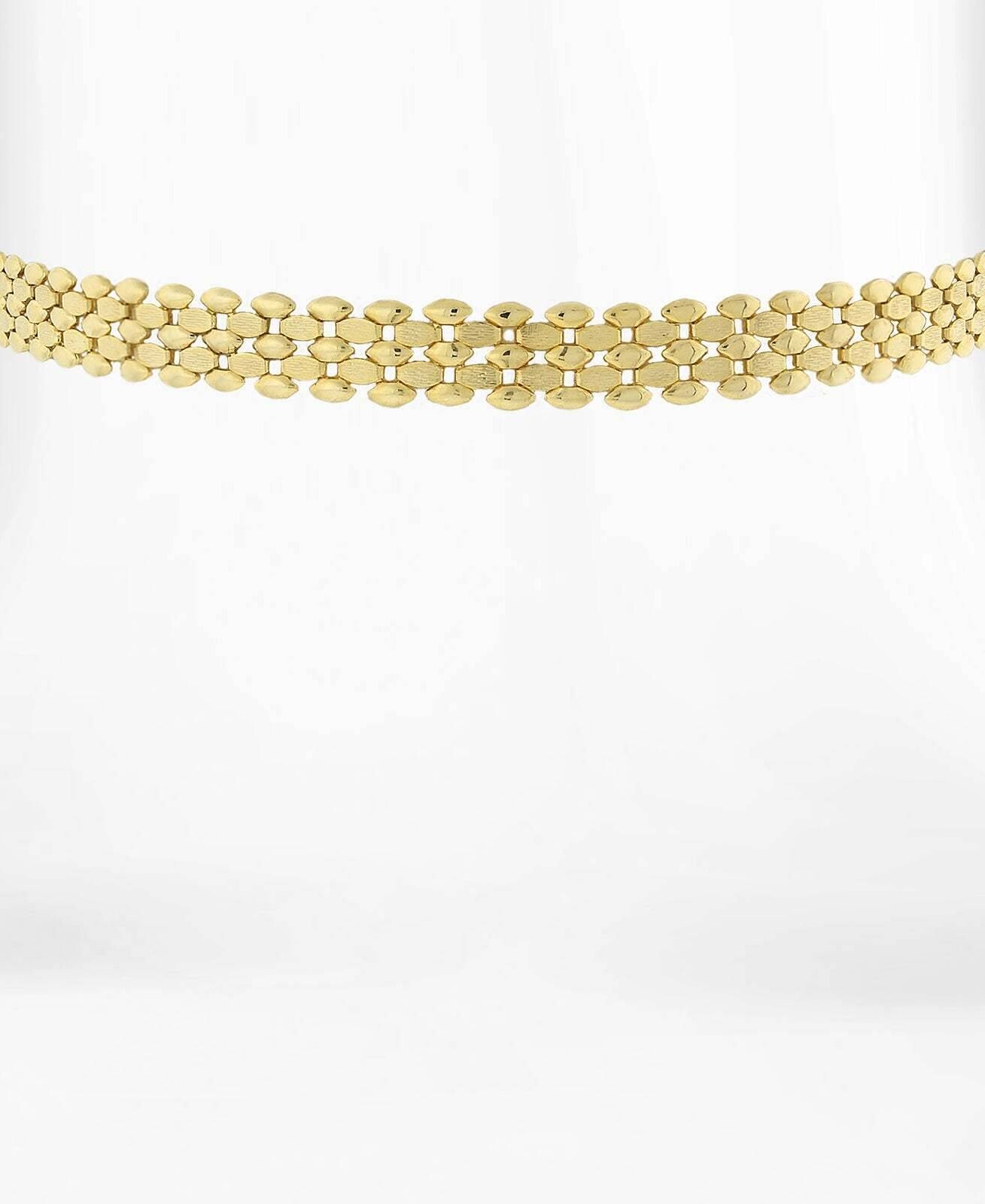 1928 Jewelry Gold Textured Chain Choker Necklace 12" + 5" Extender