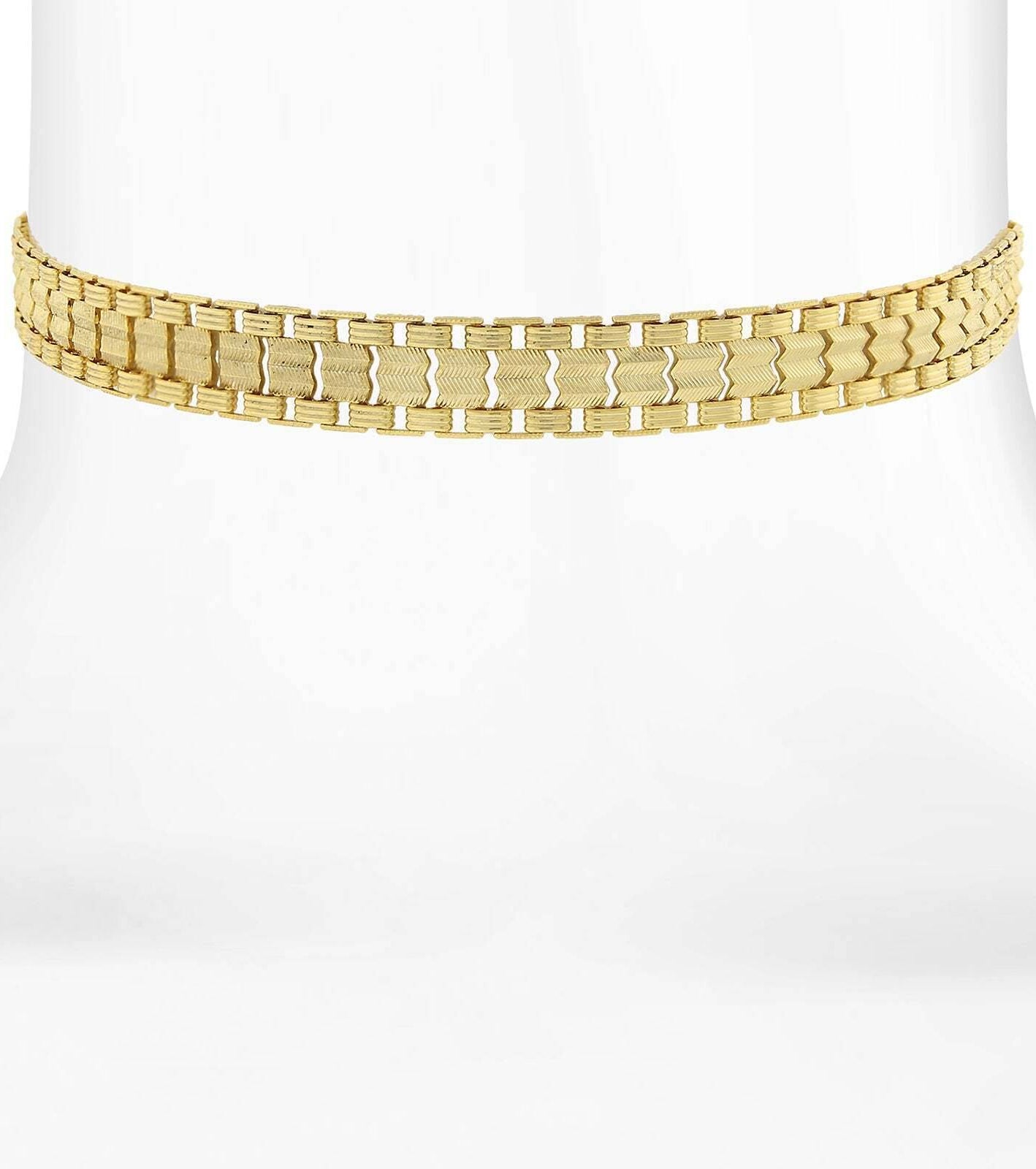 1928 Jewelry Gold Swag Chain Choker Necklace 12" + 5" Extender