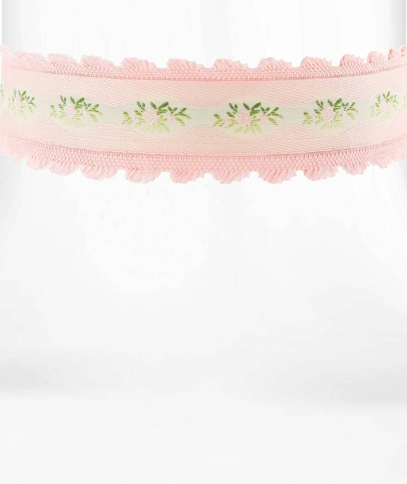 1928 Jewelry Pink Trim And Light Rose Floral Choker Necklace 12" + 5" Extender