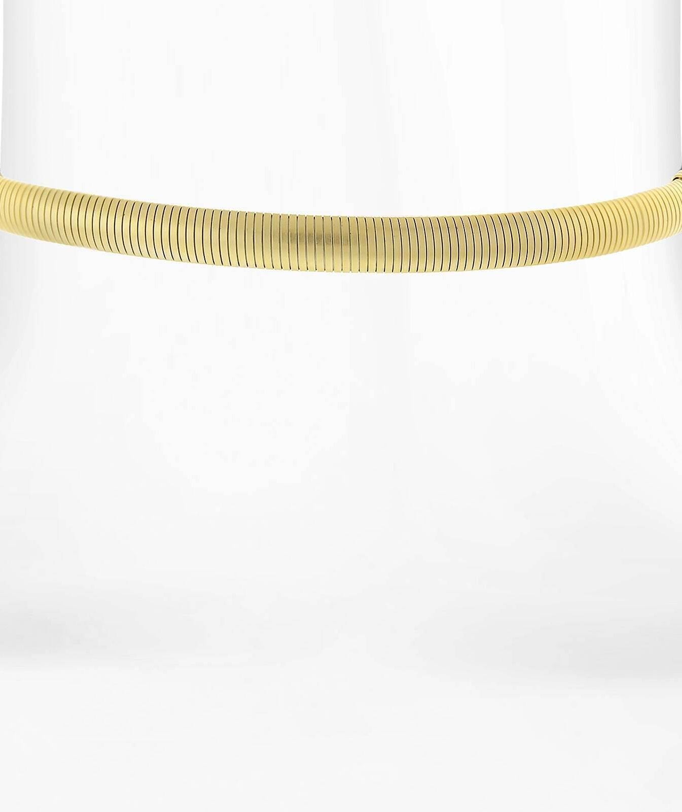 1928 Jewelry Cobra Chain Choker With Black Satin Ribbon Necklace 12" + 5" Extender