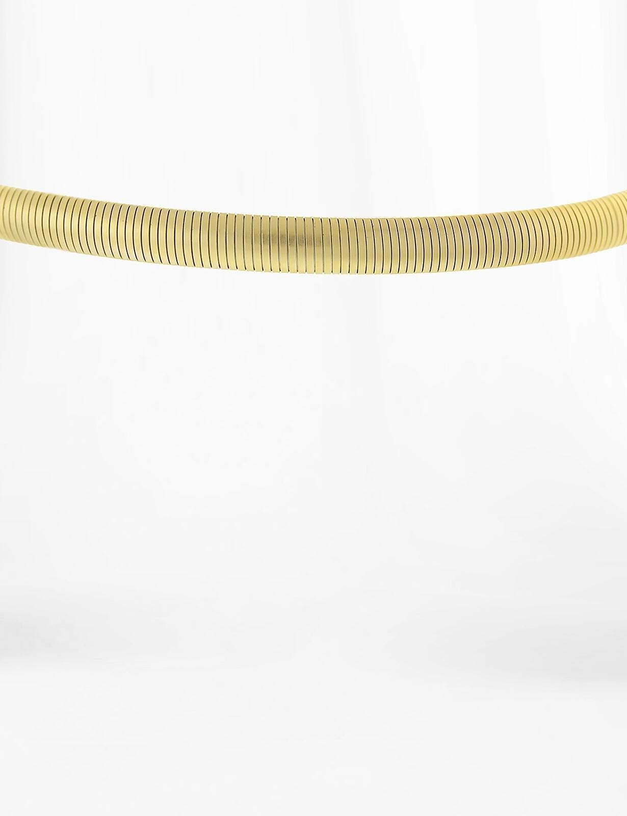 1928 Jewelry Cobra Chain Choker With Black Satin Ribbon Necklace 12" + 5" Extender