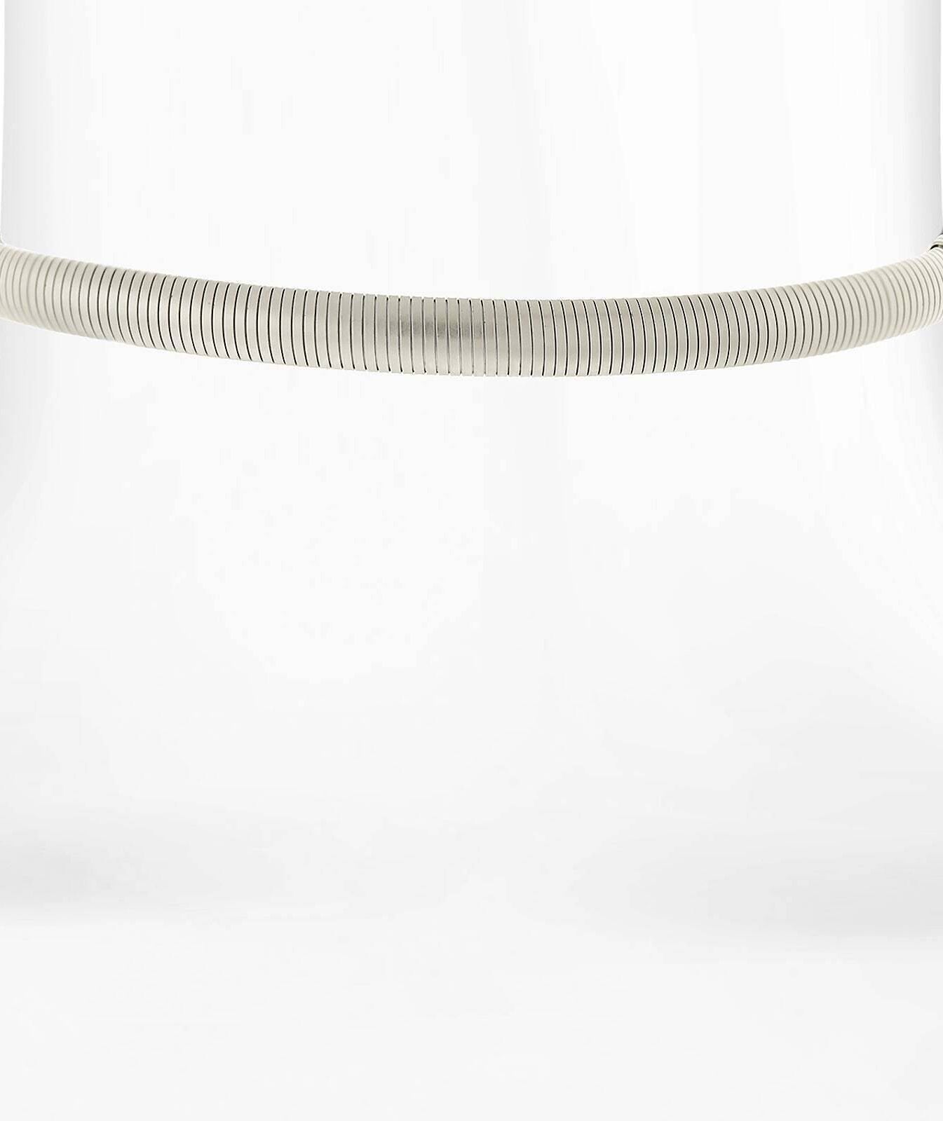 1928 Jewelry Cobra Chain Choker With Black Satin Ribbon Necklace 12" + 5" Extender