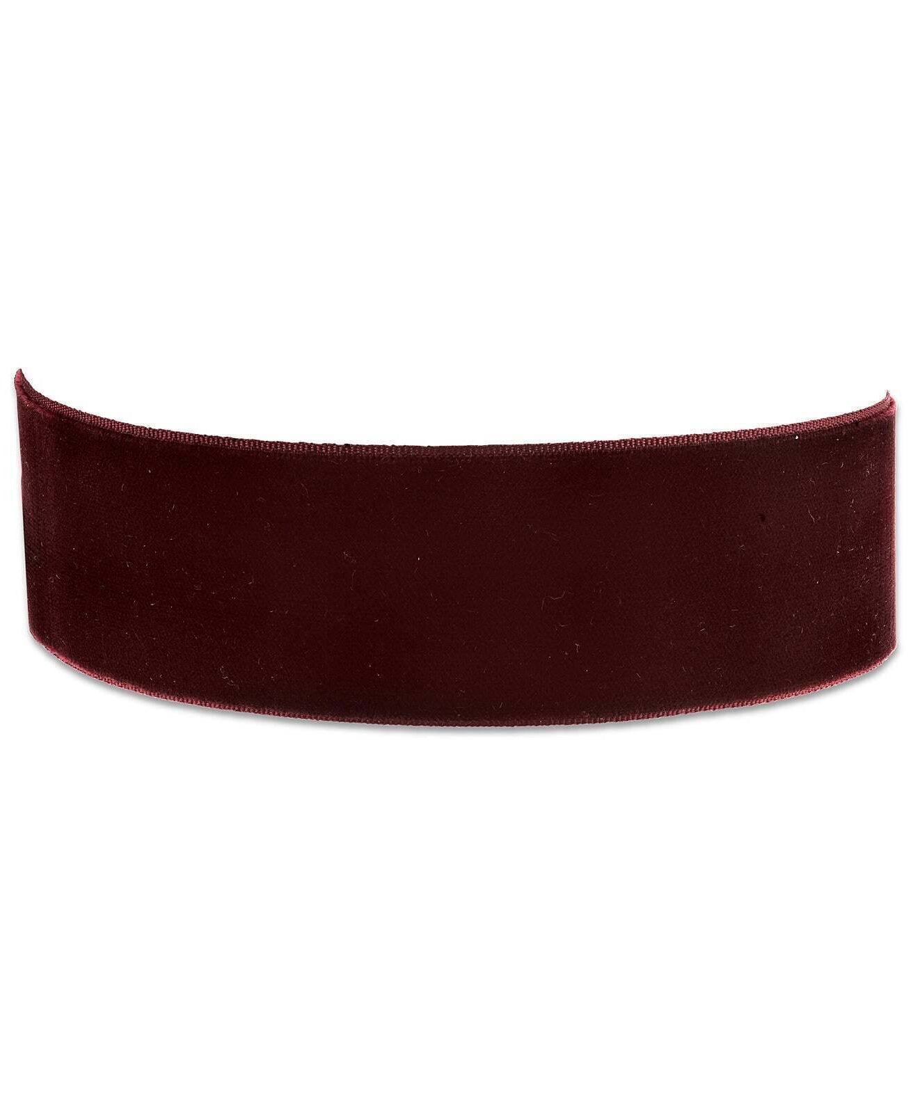 2028 Jewelry Burgundy Velvet Ribbon Choker Necklace 12" + 5" Extender