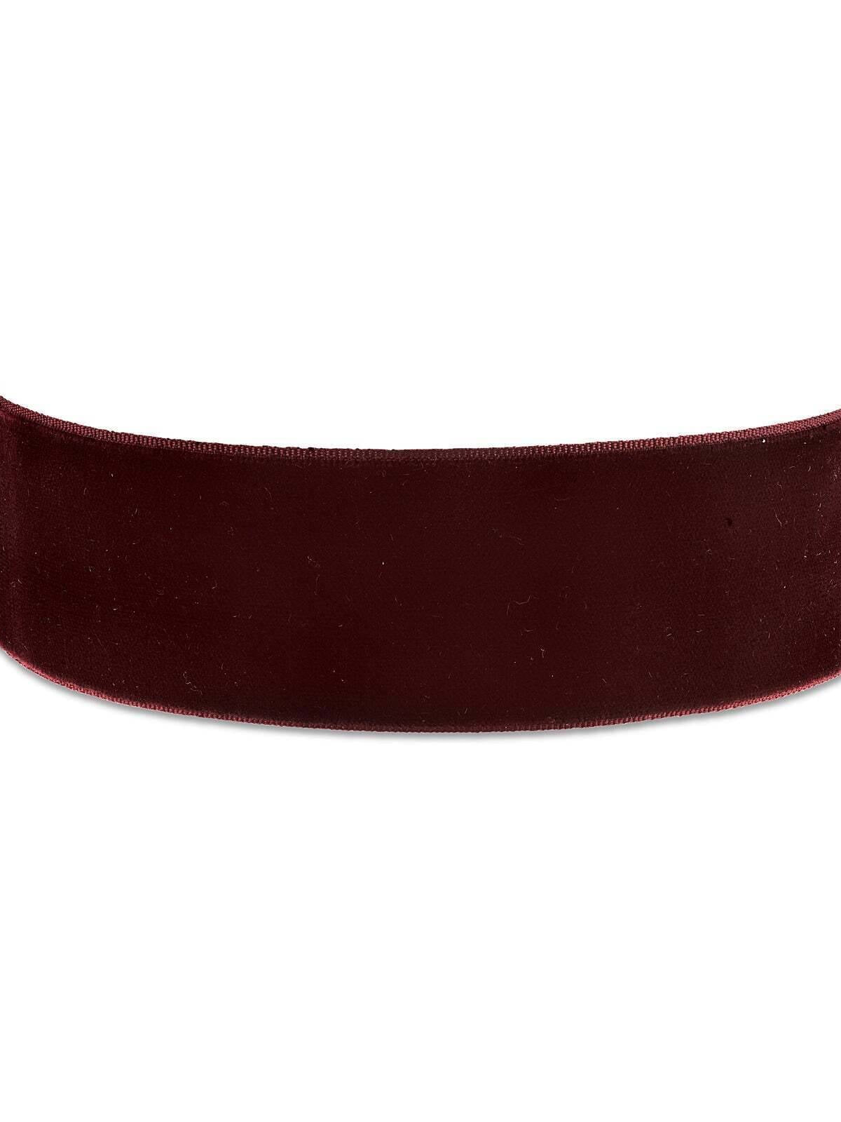 2028 Jewelry Burgundy Velvet Ribbon Choker Necklace 12" + 5" Extender
