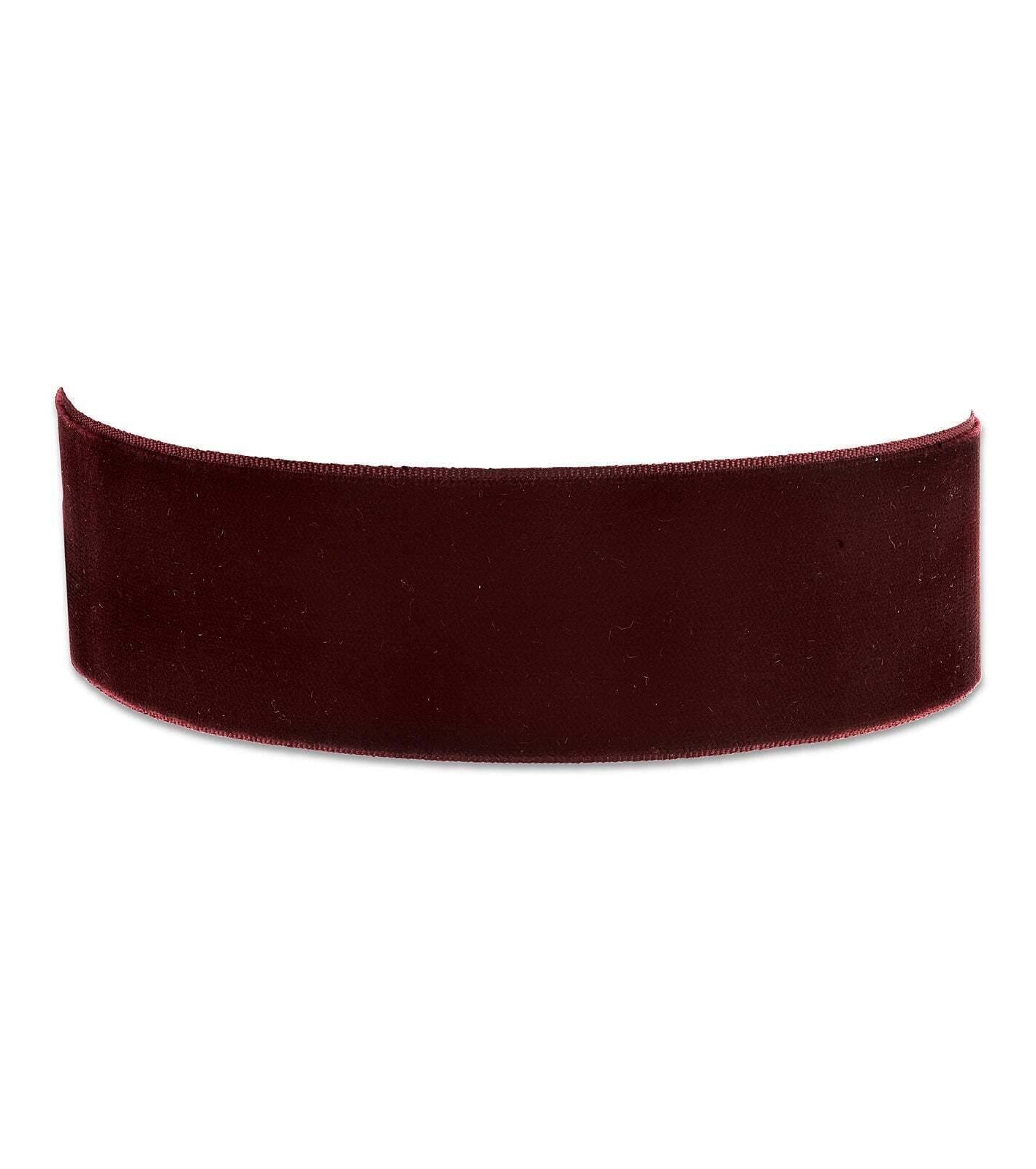 2028 Jewelry Burgundy Velvet Ribbon Choker Necklace 12" + 5" Extender