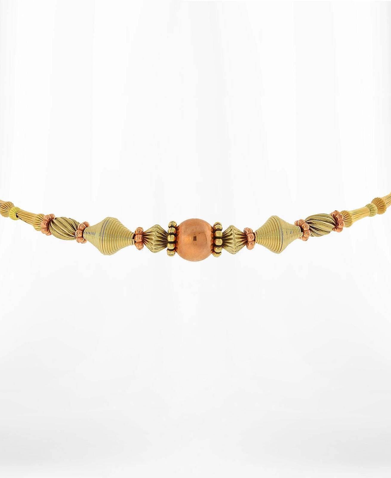 1928 Jewelry Eclectic Multi Beaded Choker Necklace 15"