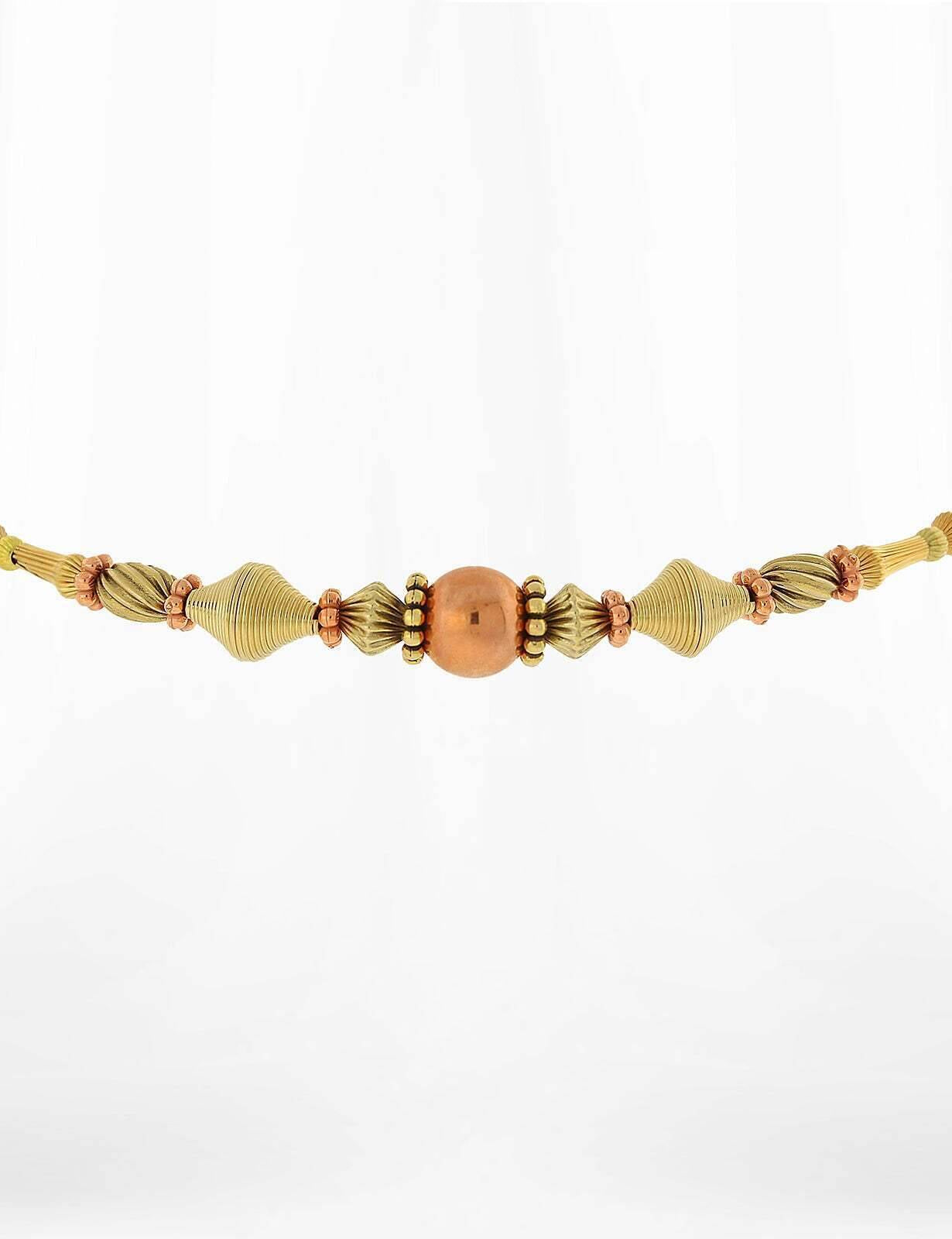 1928 Jewelry Eclectic Multi Beaded Choker Necklace 15"