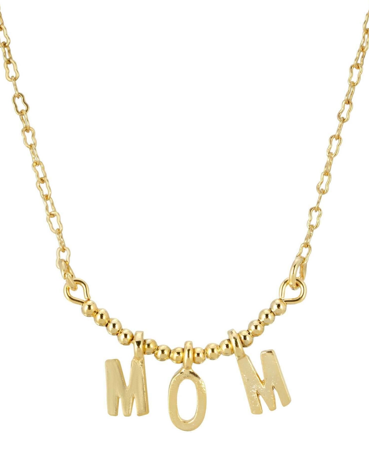 1928 Jewelry Initial Mom Pendant Necklace 16" + 3" Extender