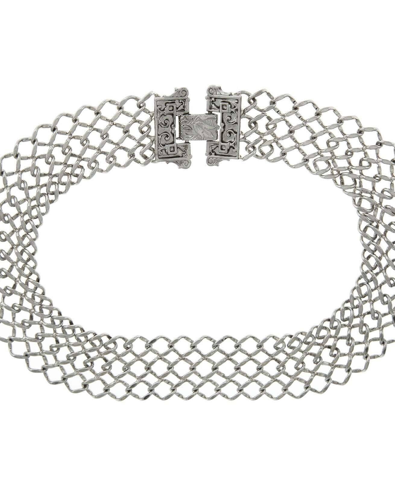 1928 Jewelry Collectanea Interlaced Chain Collar Necklace 17"