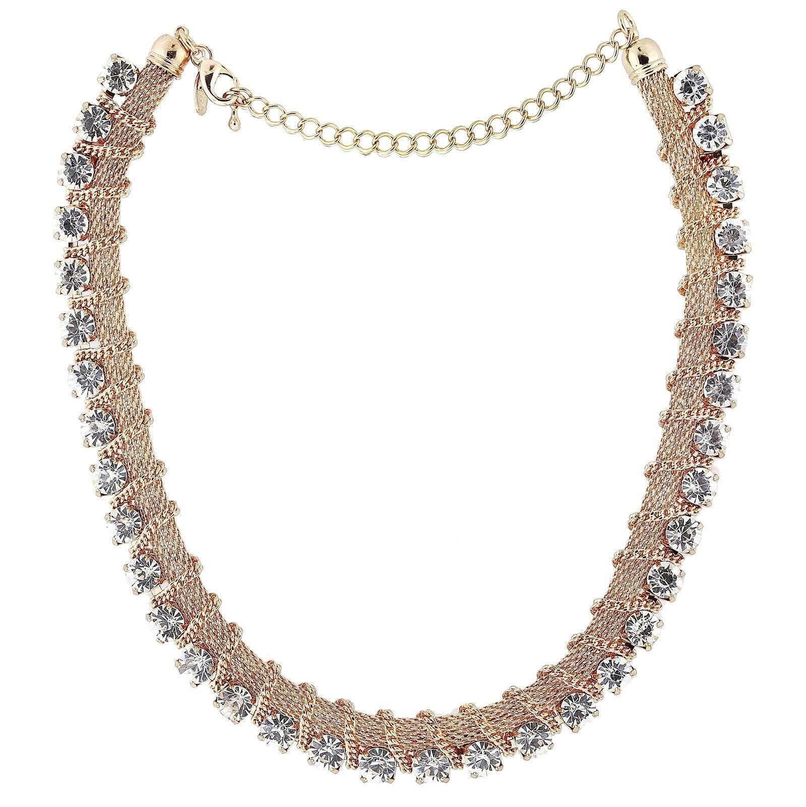 1928 Jewelry Crystal Necklace 16"
