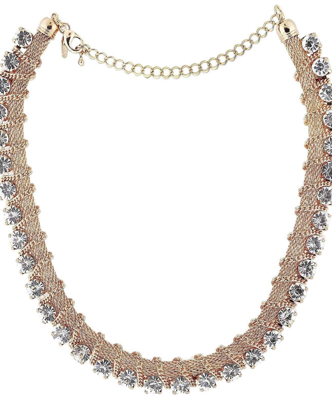1928 Jewelry Crystal Necklace 16"