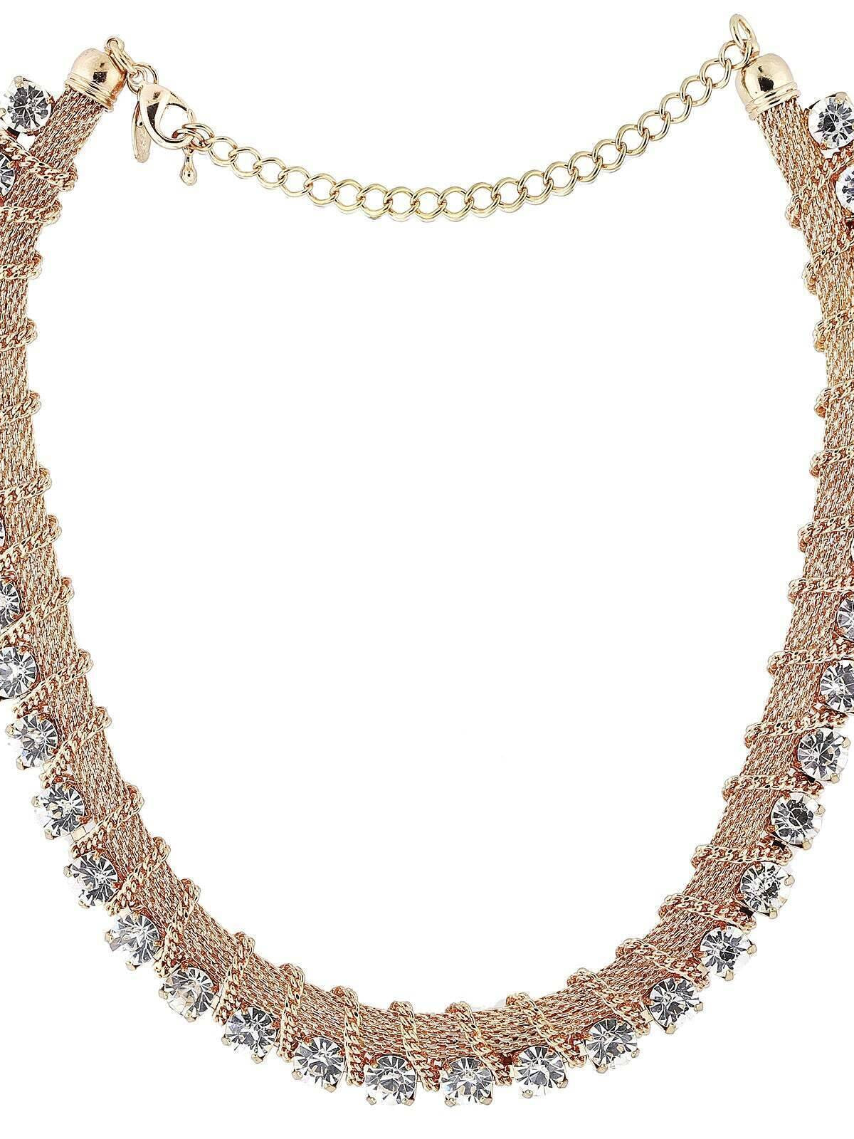 1928 Jewelry Crystal Necklace 16"