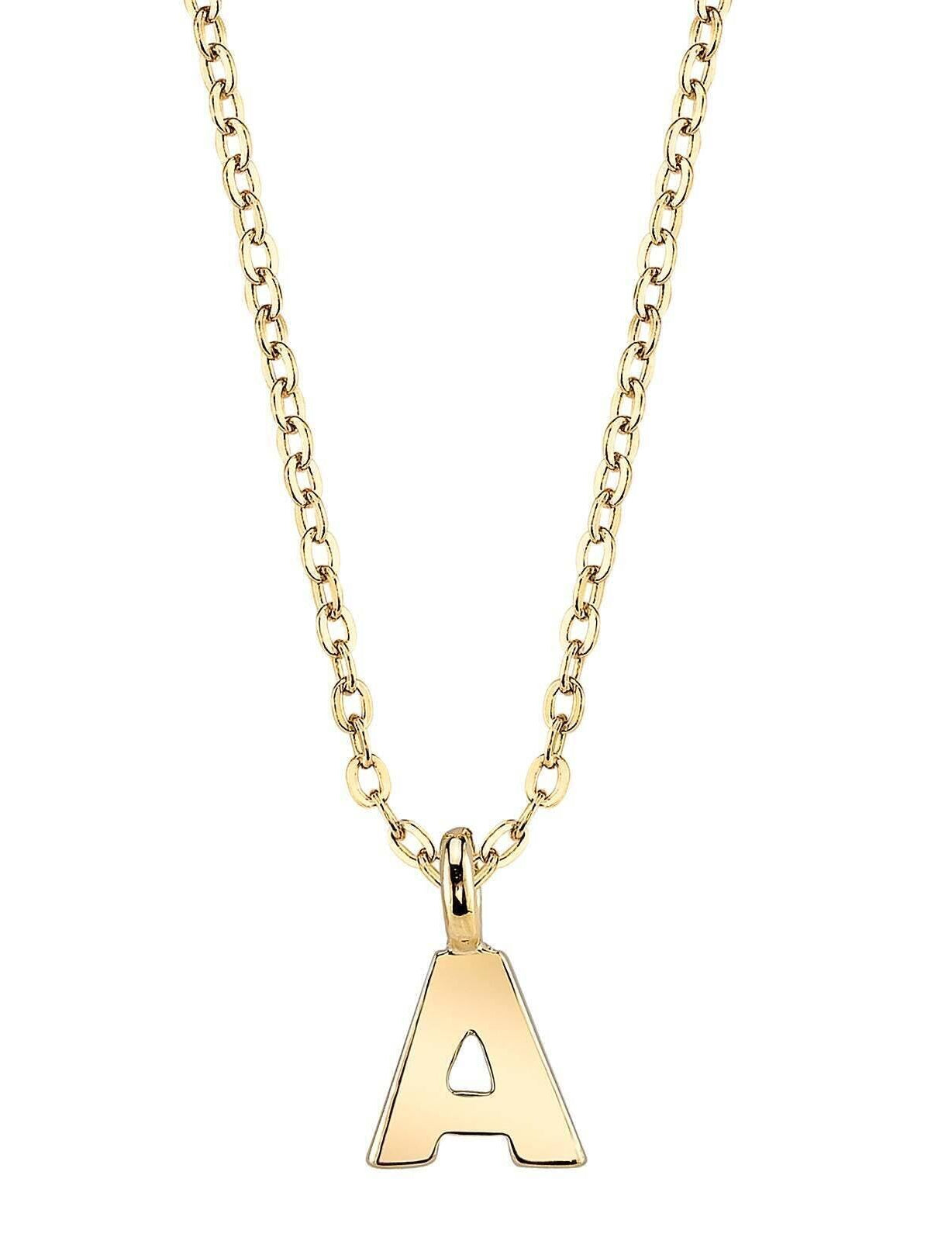 1928 Jewelry Initial Letter Pendant Necklace 20"