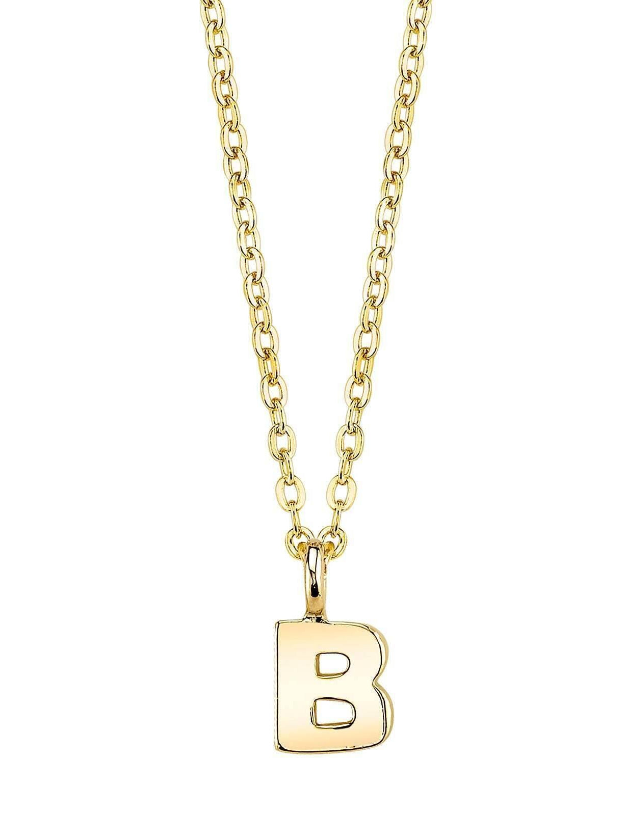 1928 Jewelry Initial Letter Pendant Necklace 20"