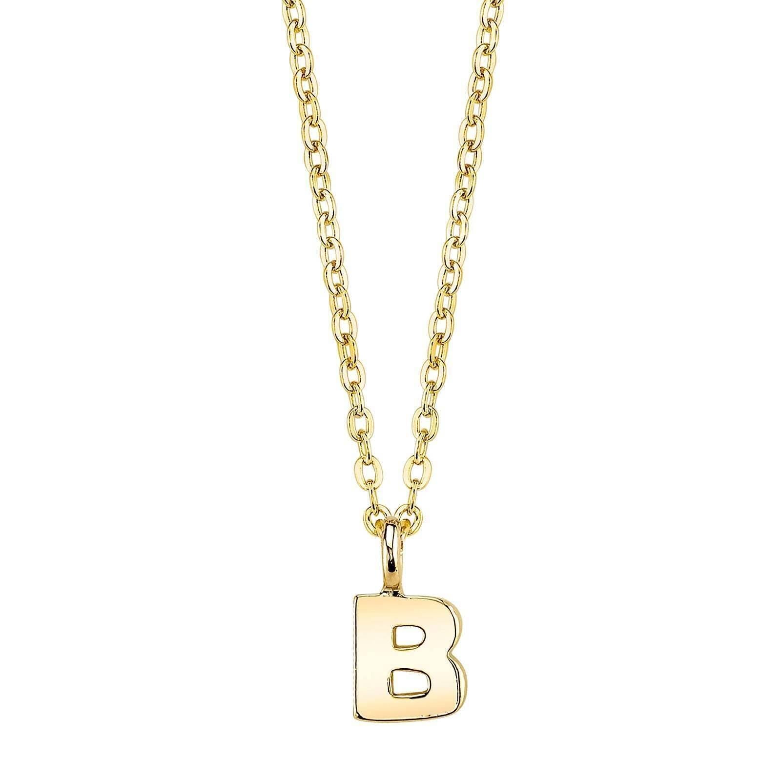 1928 Jewelry Initial Letter Pendant Necklace 20"