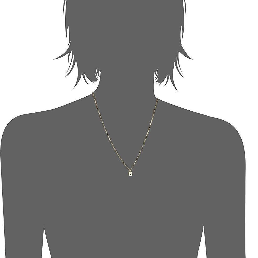 1928 Jewelry Initial Letter Pendant Necklace 20"