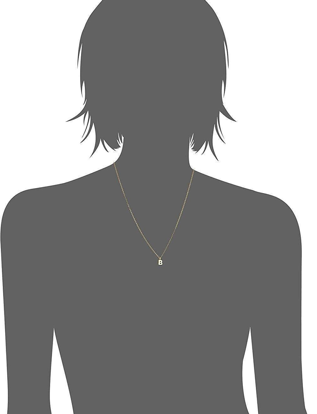 1928 Jewelry Initial Letter Pendant Necklace 20"