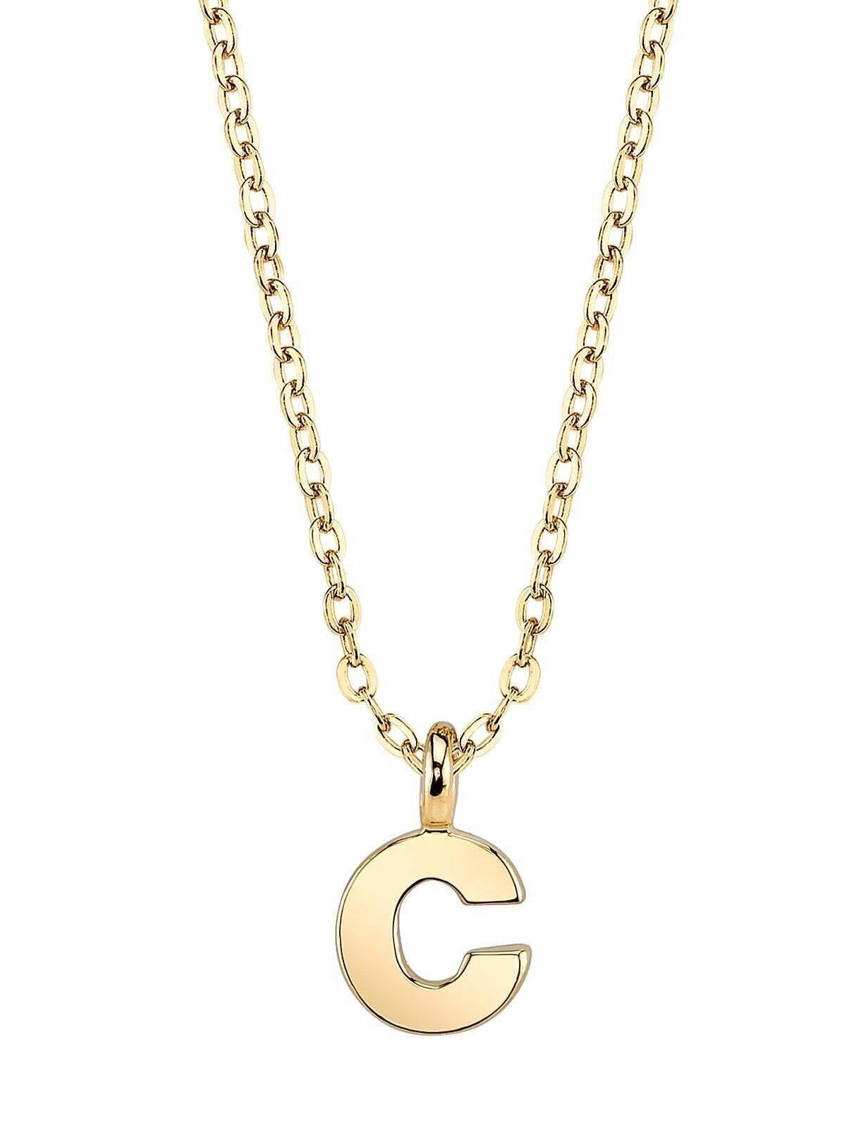 1928 Jewelry Initial Letter Pendant Necklace 20"