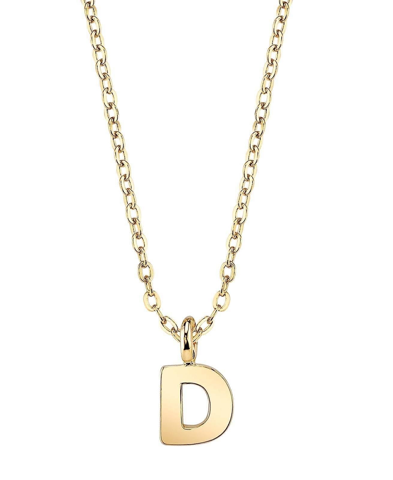 1928 Jewelry Initial Letter Pendant Necklace 20"