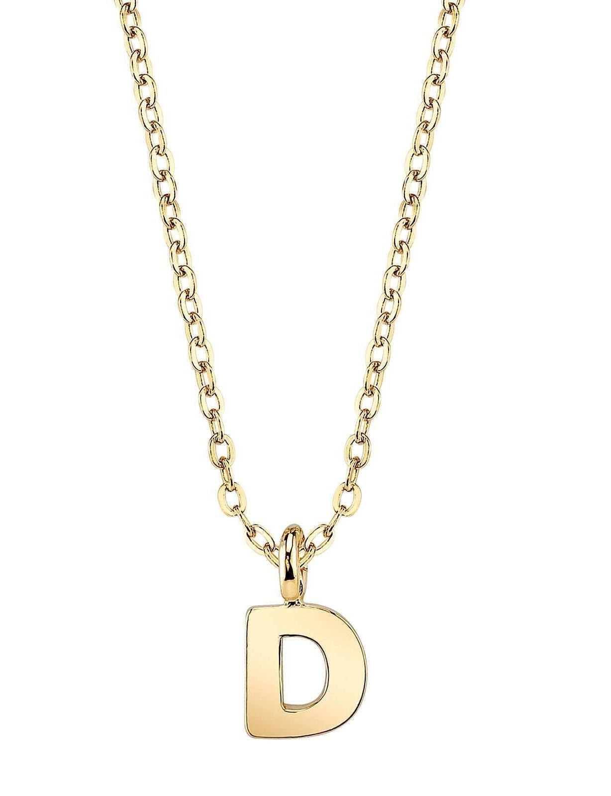 1928 Jewelry Initial Letter Pendant Necklace 20"