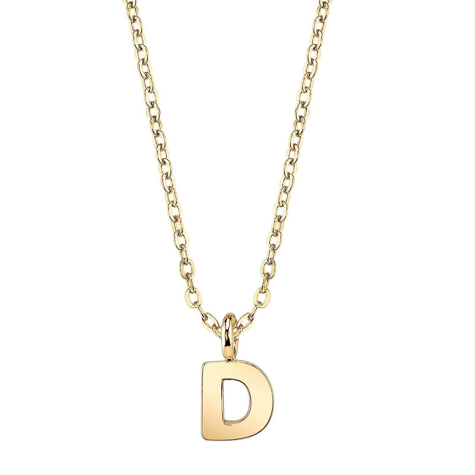 1928 Jewelry Initial Letter Pendant Necklace 20"
