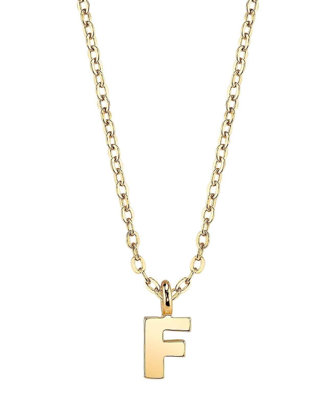 1928 Jewelry Initial Letter Pendant Necklace 20"