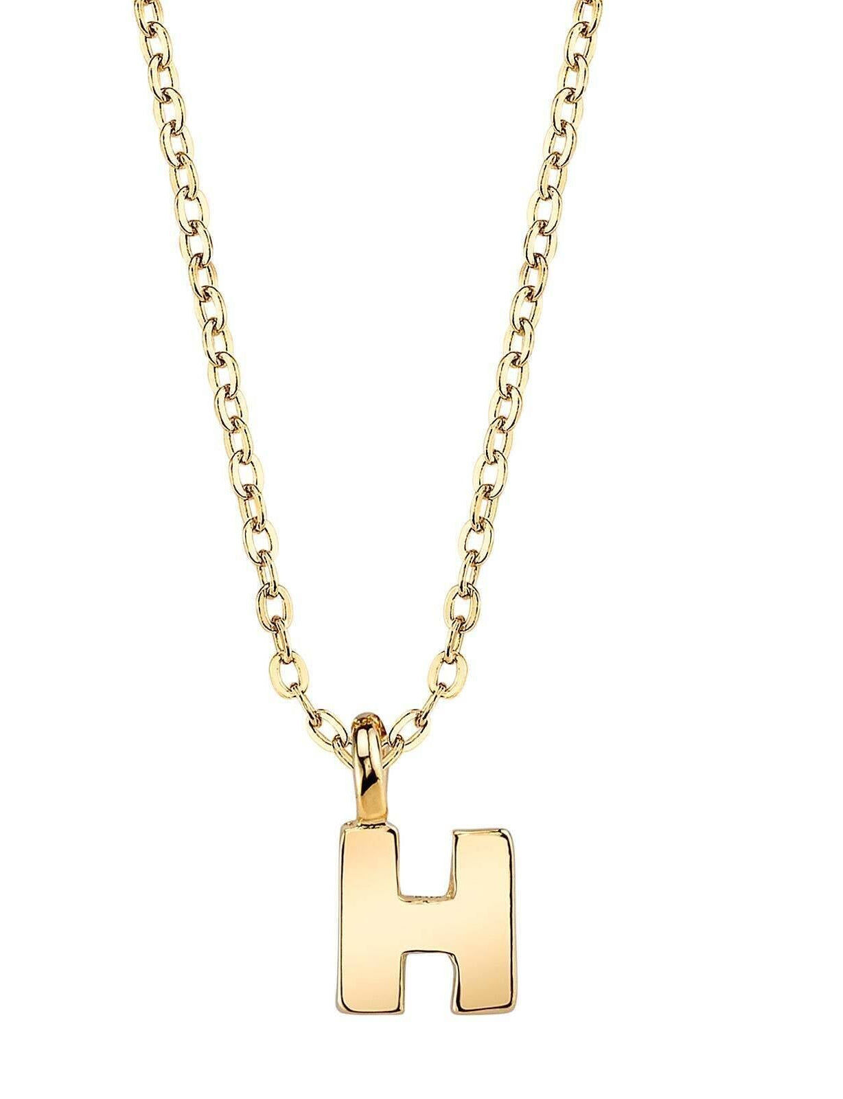 1928 Jewelry Initial Letter Pendant Necklace 20"