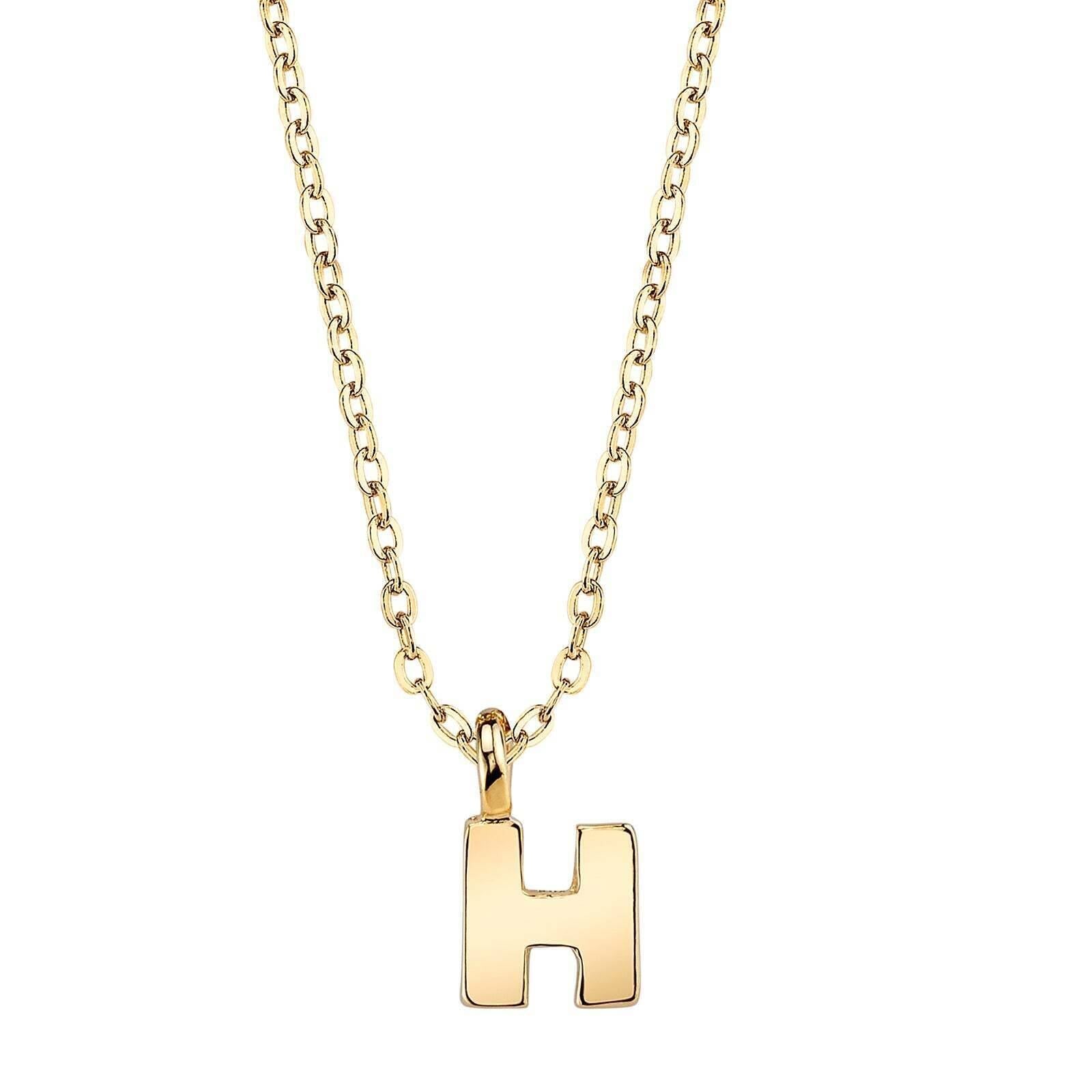 1928 Jewelry Initial Letter Pendant Necklace 20"
