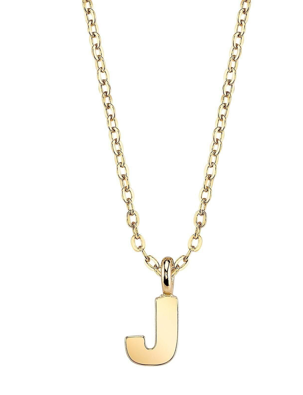 1928 Jewelry Initial Letter Pendant Necklace 20"