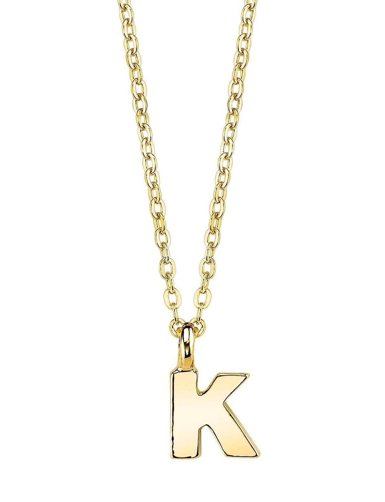 1928 Jewelry Initial Letter Pendant Necklace 20"