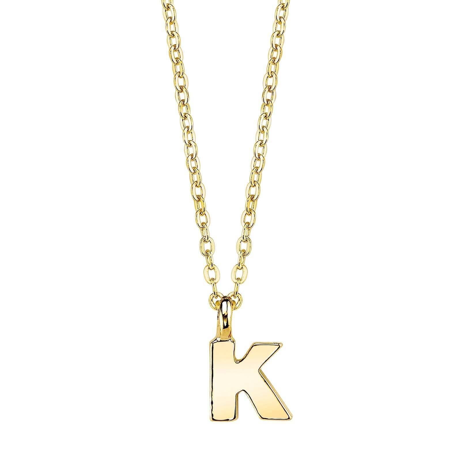 1928 Jewelry Initial Letter Pendant Necklace 20"