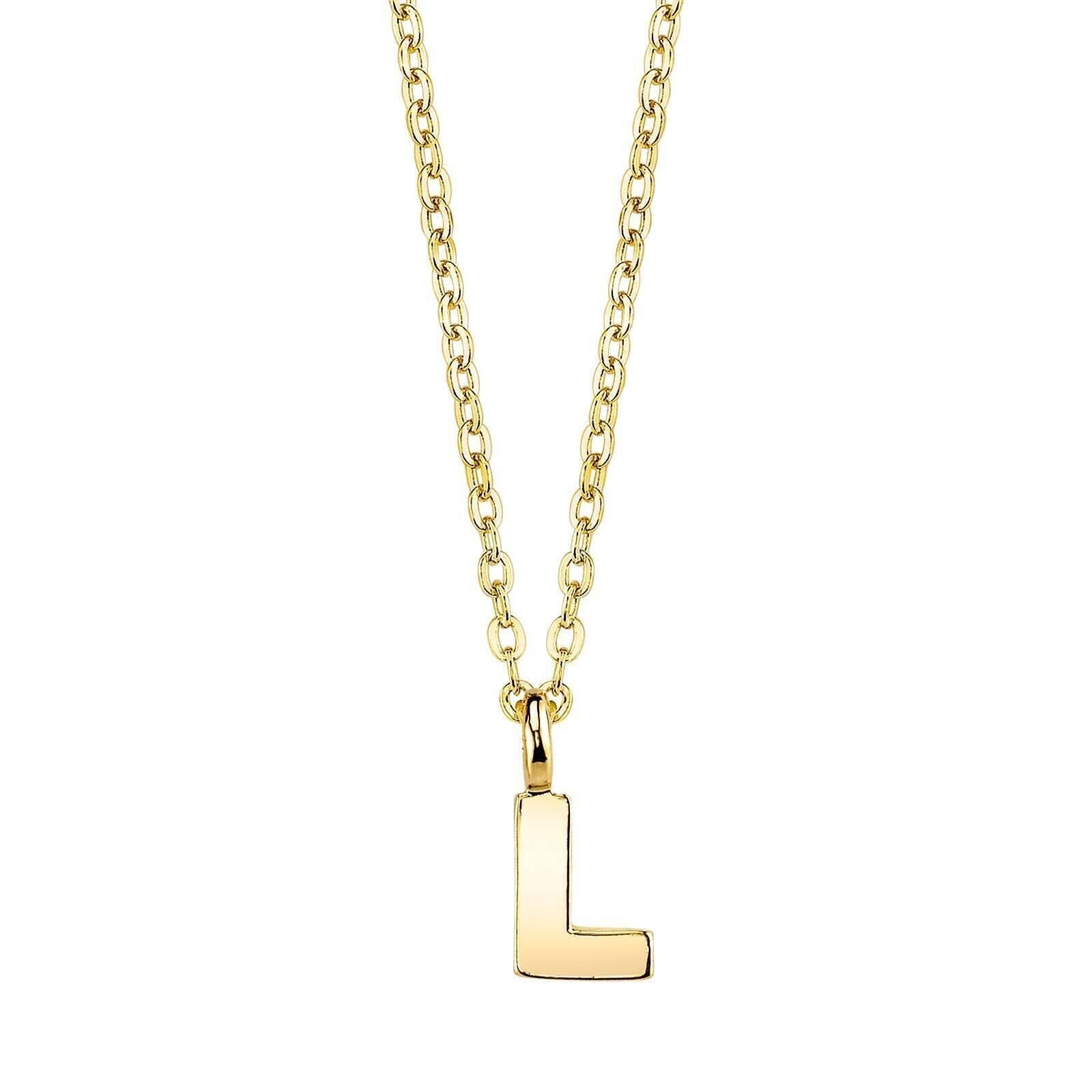 1928 Jewelry Initial Letter Pendant Necklace 20"