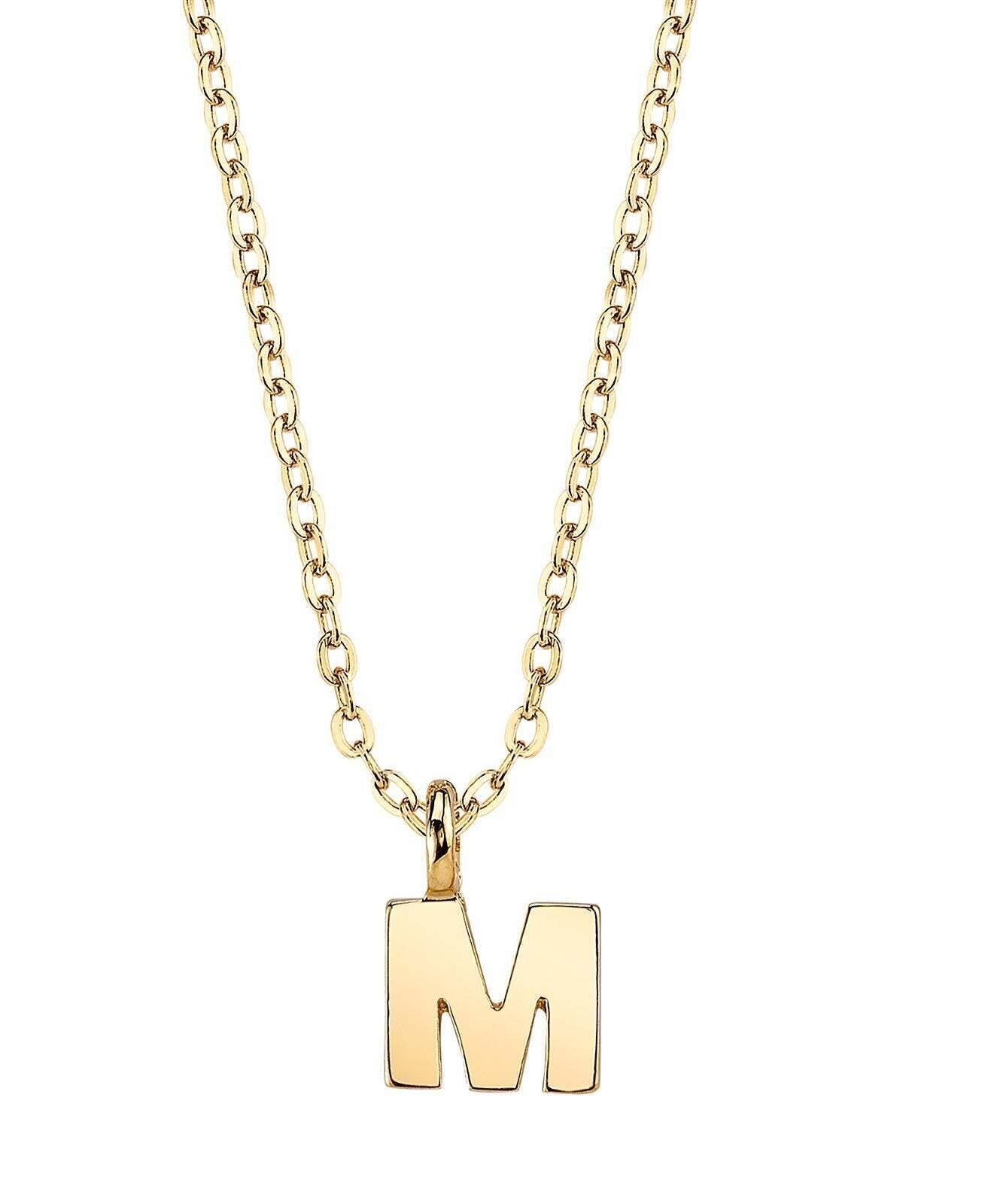 1928 Jewelry Initial Letter Pendant Necklace 20"