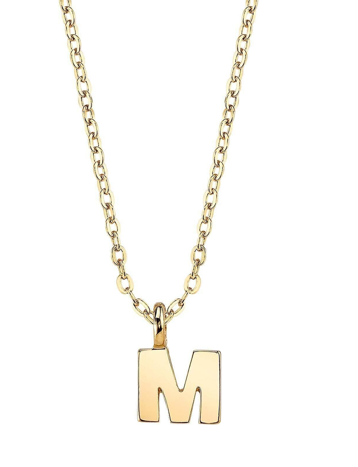 1928 Jewelry Initial Letter Pendant Necklace 20"