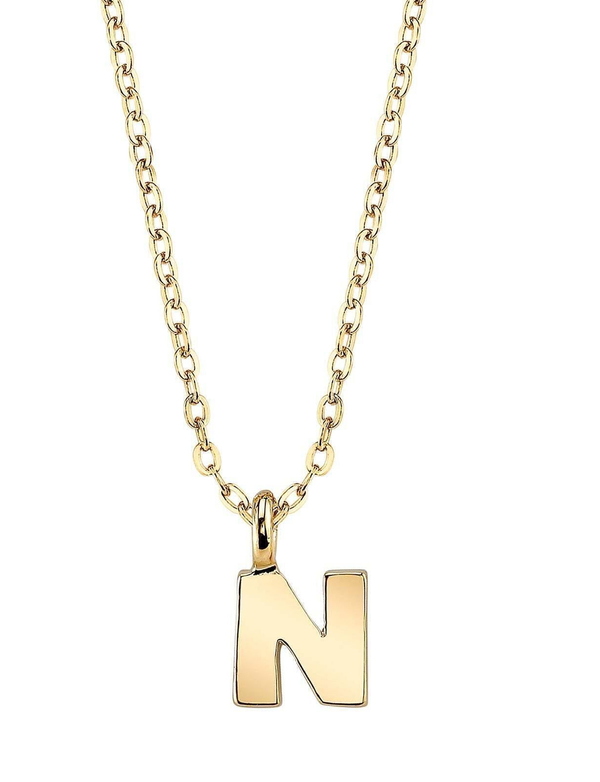 1928 Jewelry Initial Letter Pendant Necklace 20"