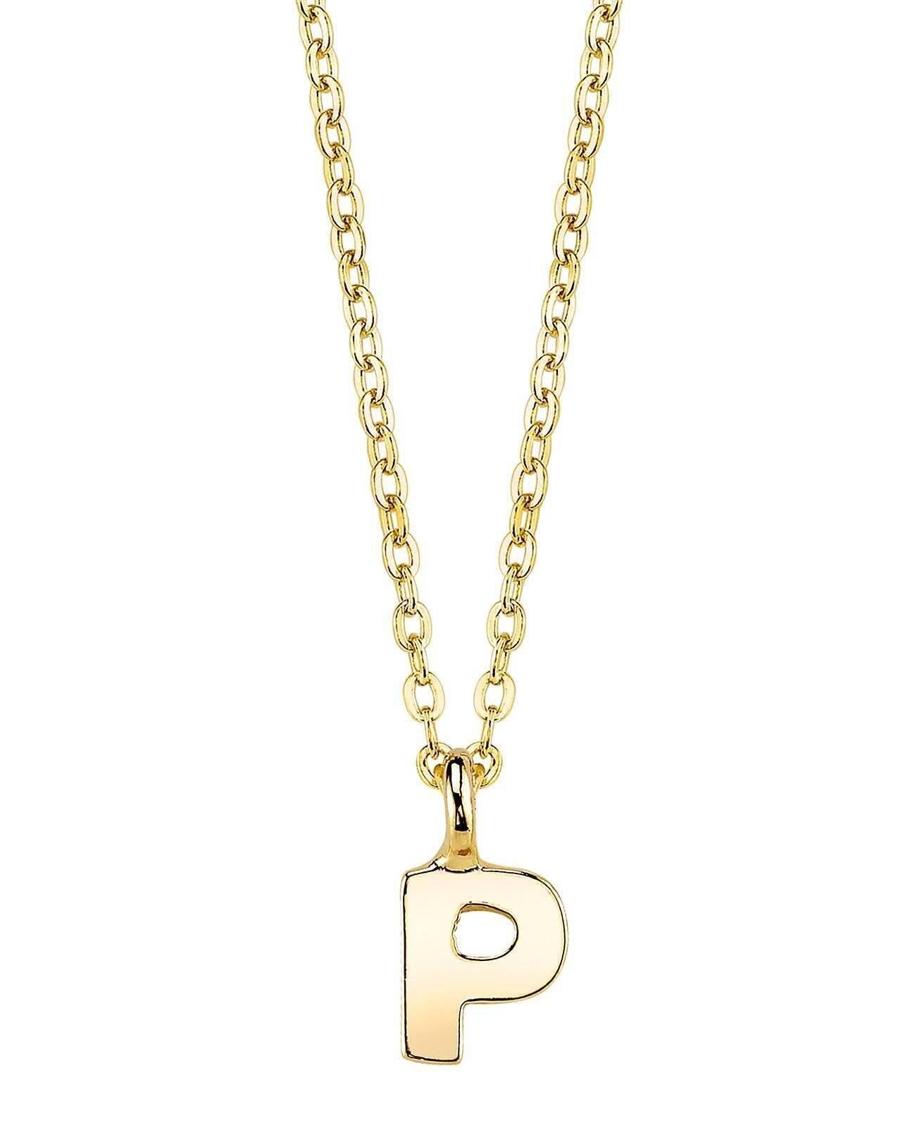 1928 Jewelry Initial Letter Pendant Necklace 20"