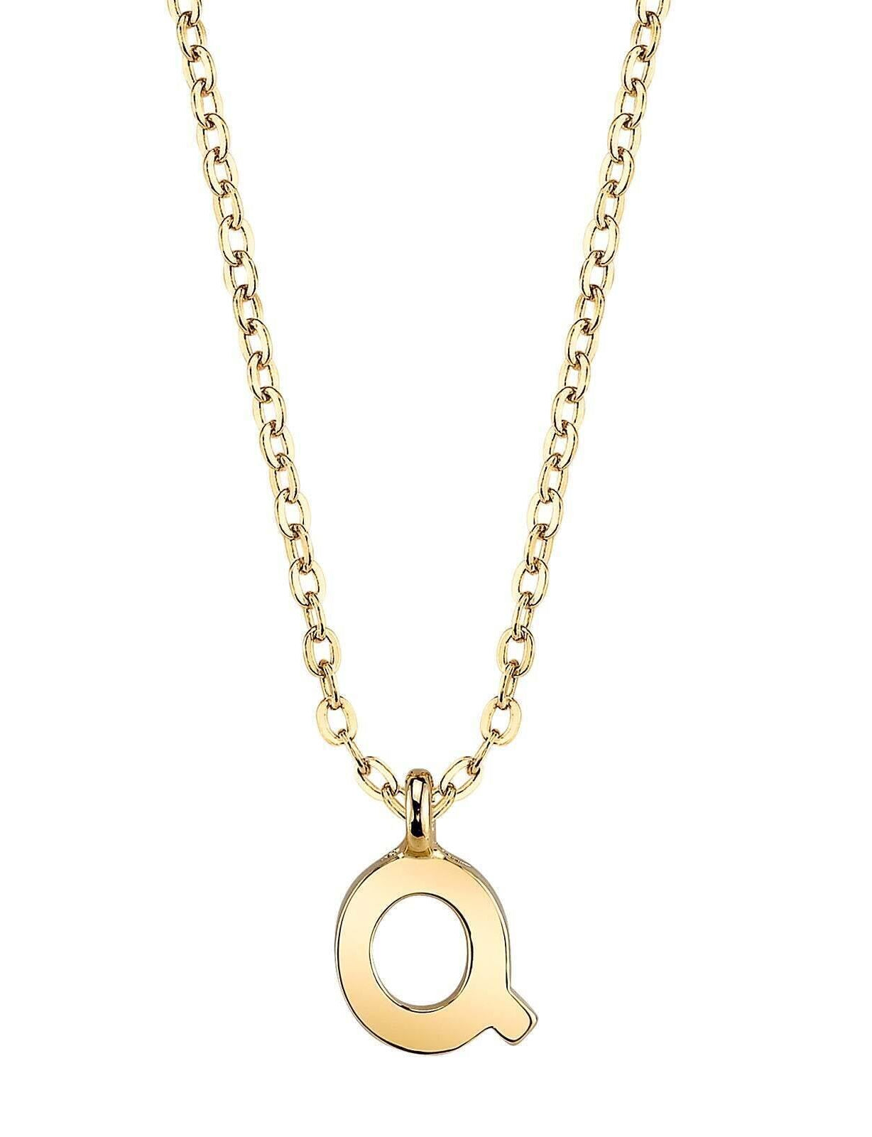 1928 Jewelry Initial Letter Pendant Necklace 20"