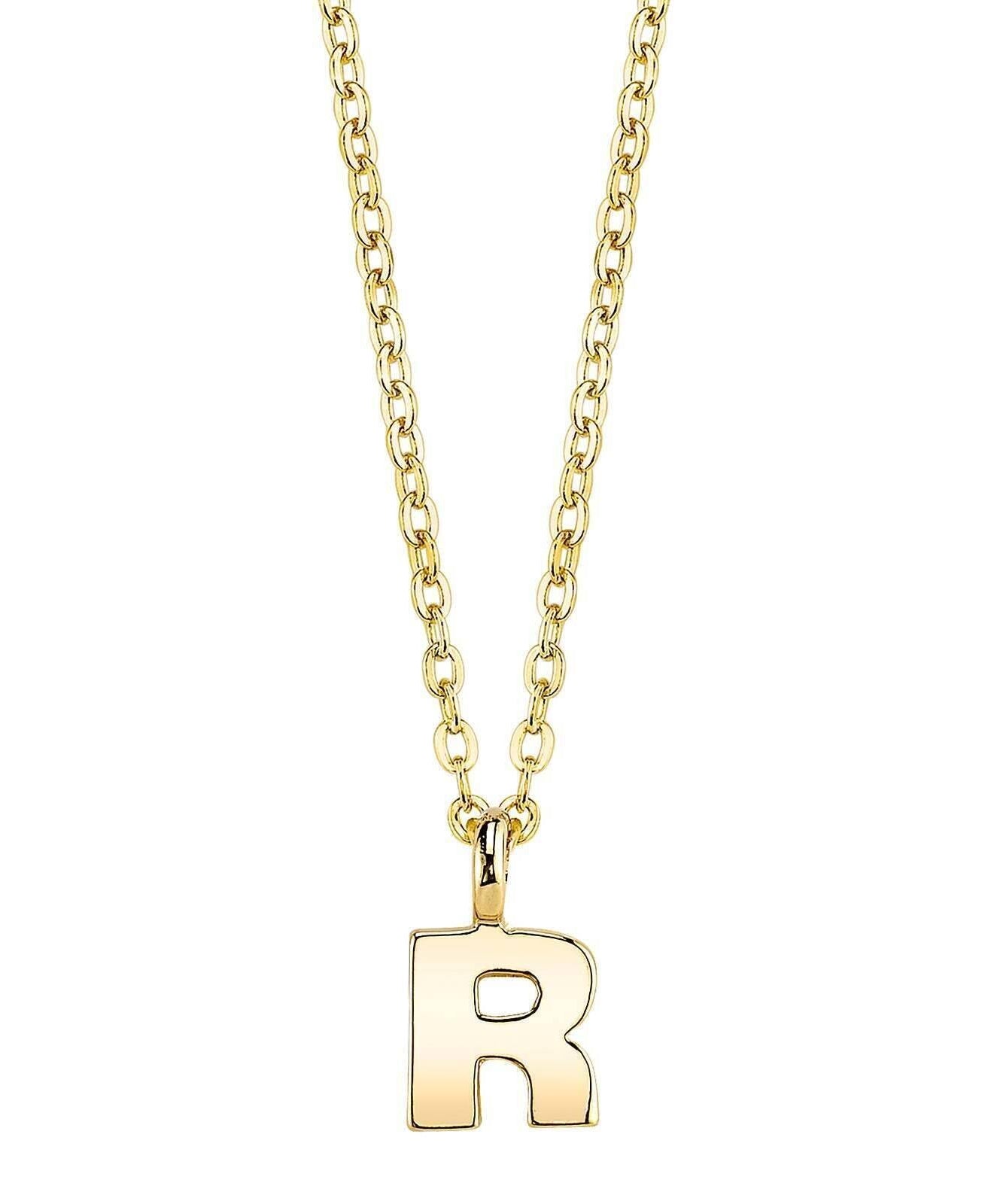 1928 Jewelry Initial Letter Pendant Necklace 20"