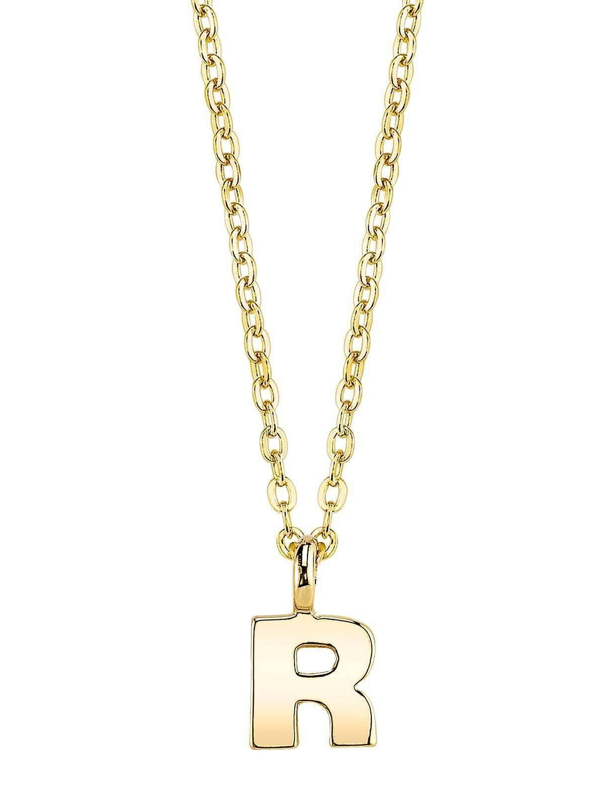 1928 Jewelry Initial Letter Pendant Necklace 20"