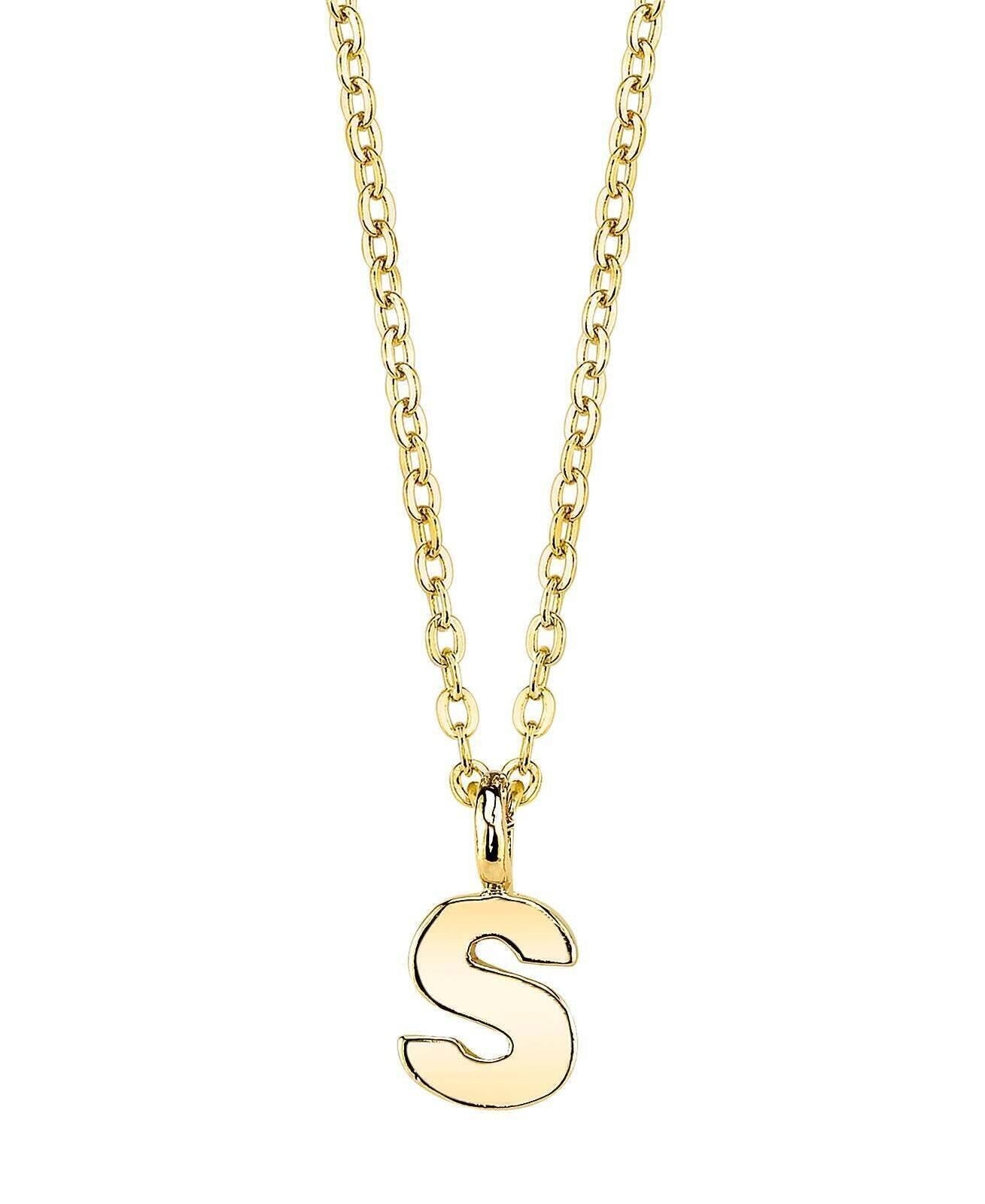 1928 Jewelry Initial Letter Pendant Necklace 20"