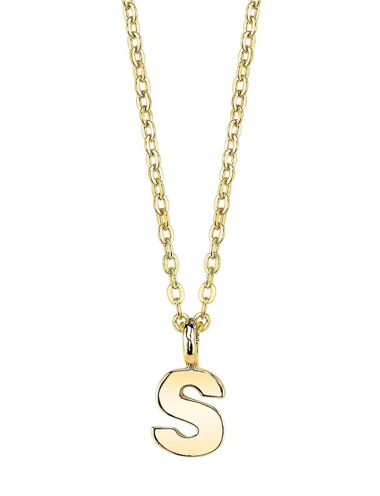 1928 Jewelry Initial Letter Pendant Necklace 20"